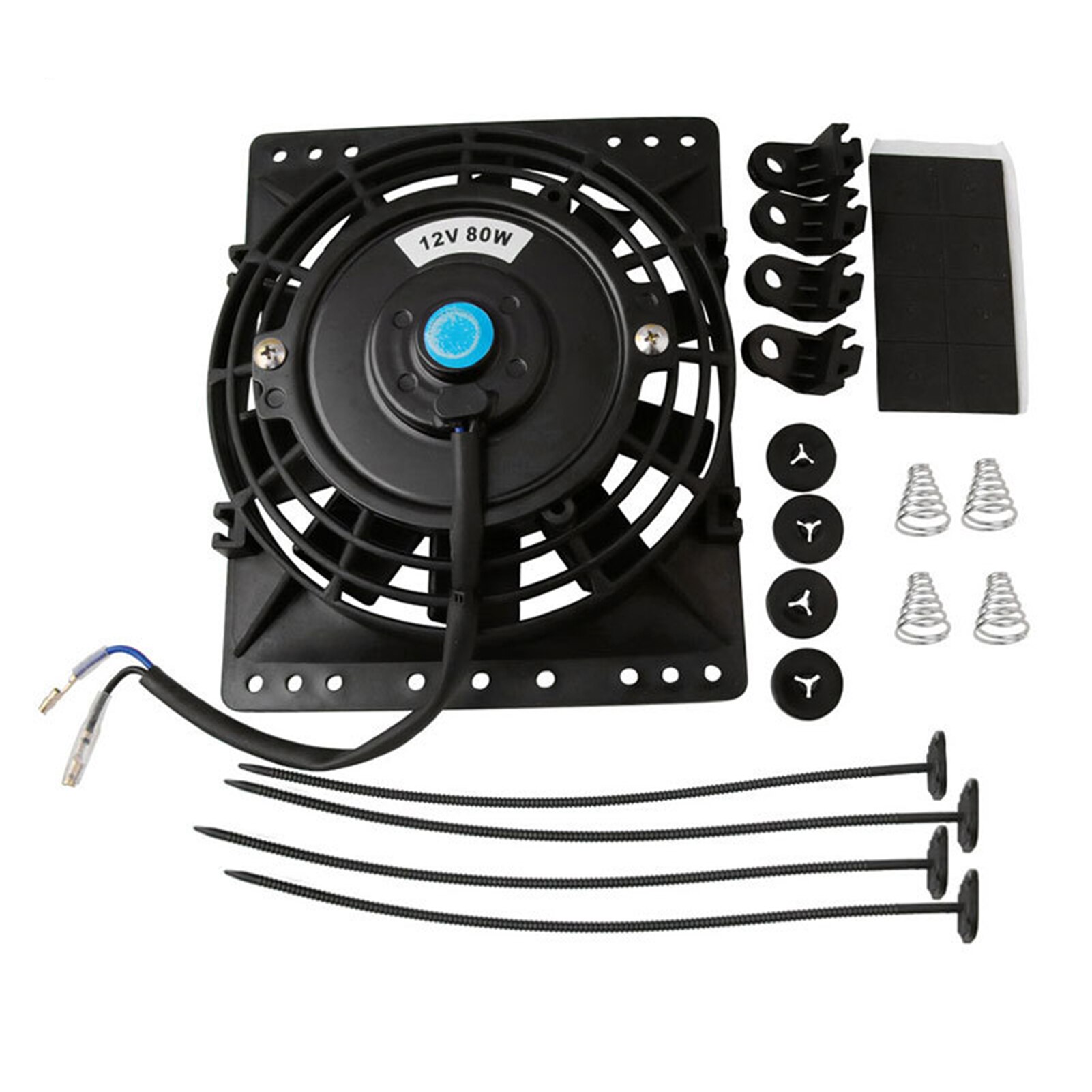 6 Inch Universal Engine Cooling Fan Kits Car Slim High Power Radiator for Chevy GMC Cadillac Pontiac Buick Ford