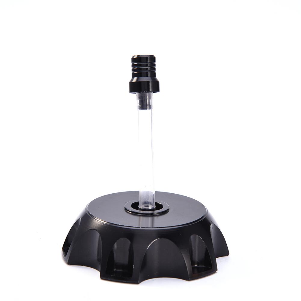 Verbeterde Motorcycle Cnc Aluminium Gas Brandstof Benzine Tank Cap Vervanging Deksel Universele Voor 90 110 125CC Dirt Bike Pit Pro atv: Black