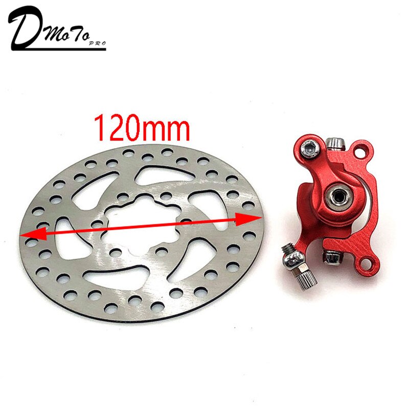 Til zoom skivebremse til el-scooter 10 tommer elektrisk med 140 mm 120mm bremseklodser metal pad bremse rotor cykel dele: O