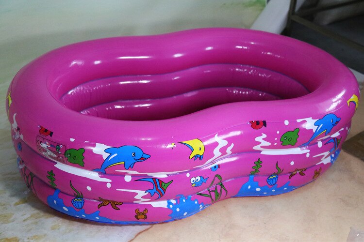 Kids Paddling Pool Children's Home Use Paddling Pool Large Size Inflatable "8" Swimming Pool Heat Preservation