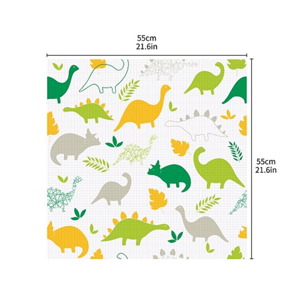 55x55cm Cartoon Dinosaur Tablecloth DIY Home Decor PVC Table Sticker For Kids Room Study Decoration Waterproof Desk Cover Decal