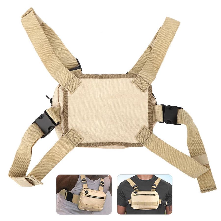 Multi-function Tactics Chest Rig Bag Casual Outdoor Sport Mini Tactics Breast Bag Mobile Phone Bags Waistcoat Chest Utility Pack