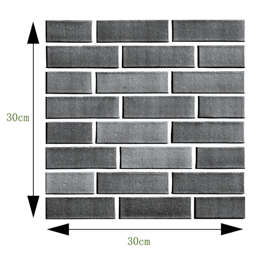 3D Wallpaper Wall Sticker Wall Decor Embossed Brick Simulation Tile Wall Sticker Household Arrivals Best Selling