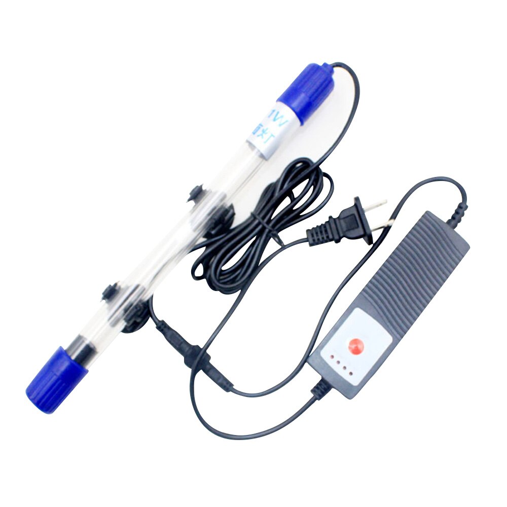Aquarium Submersible Aquarium UV lampe germicide Quartz verre sous-marin purificateur temps stérilisateur ue/US/royaume-uni Plug animal de compagnie Supplie: Timing 7W US Plug