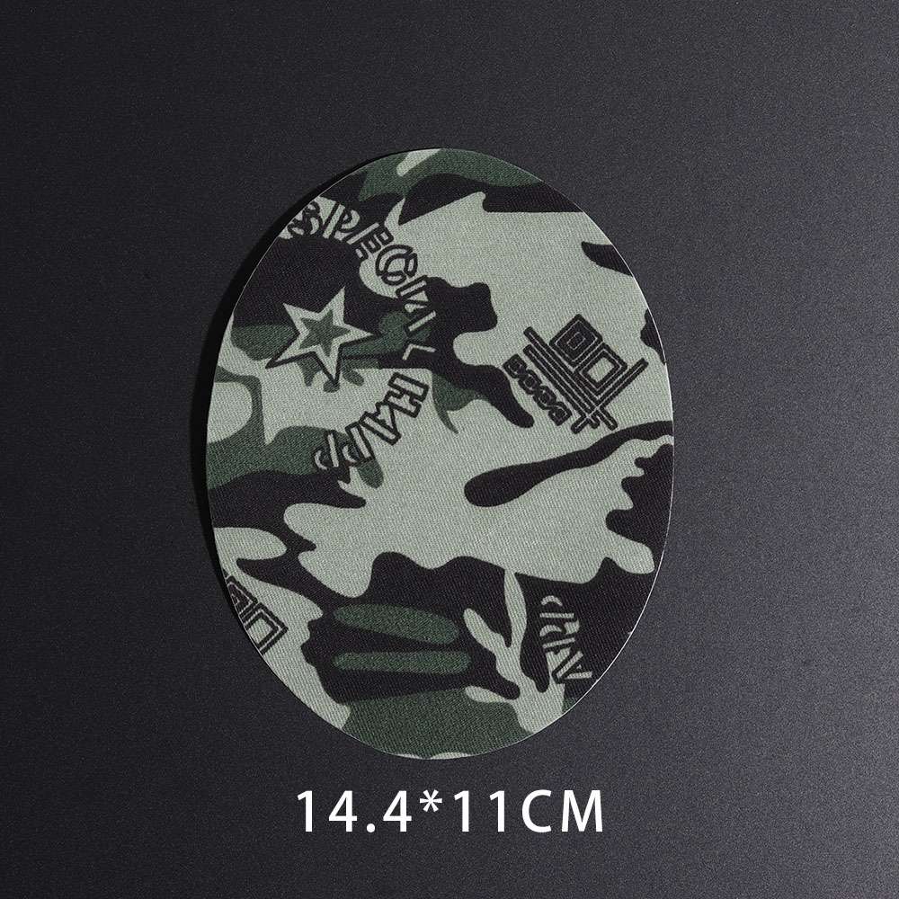 ArmyGreen-parche de tela para planchar, reparación de cuero, codo, rodilla, parches de mezclilla para ropa, pegatinas de mezclilla, accesorios de ropa: 14
