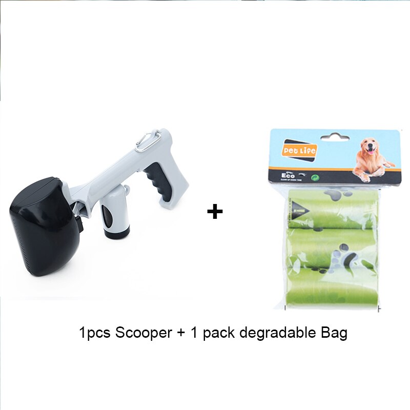 Pala para caca de perro, pala para recoger caca, accesorio de higiene, Clip para recoger palas de limpieza, herramienta de limpieza: Black 2