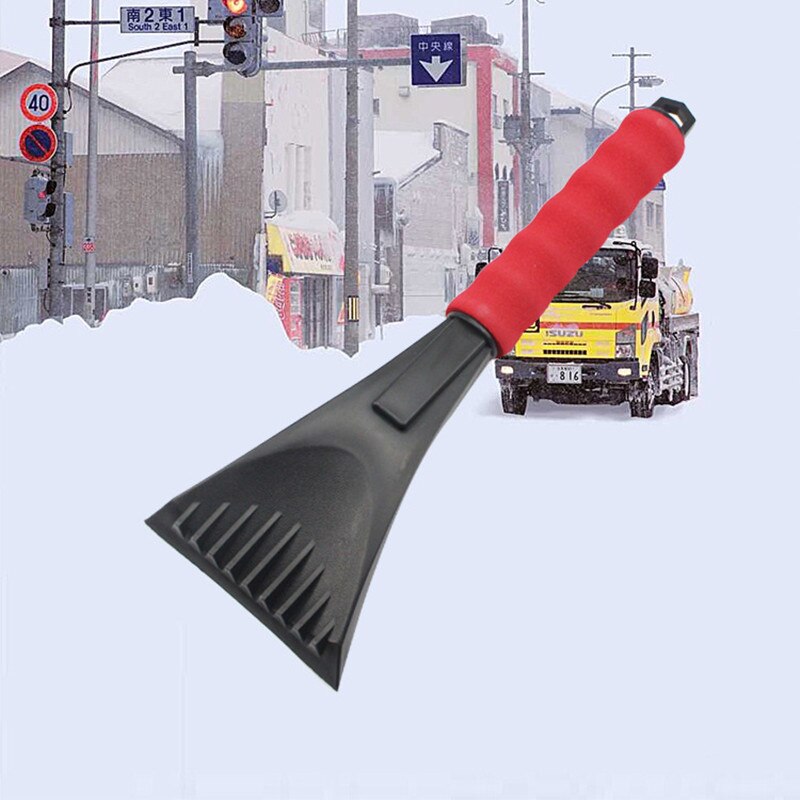 Bärbar bil isskrapa snöskyffel isborttagning bilfönster vindruta rengöringsverktyg snöskrapa verktyg vintertillbehör
