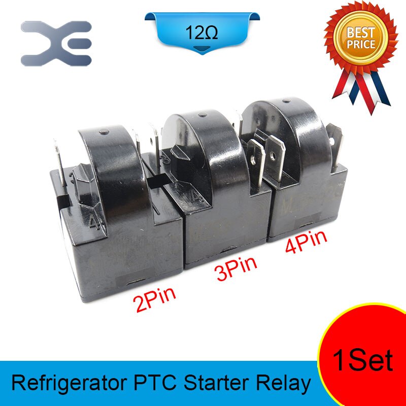 9 Uds repuestos de nevera piezas de arranque 2 3 4PIN 12 15 22OHM motor de arranque PTC de accesorios refrigerador de refrigerador