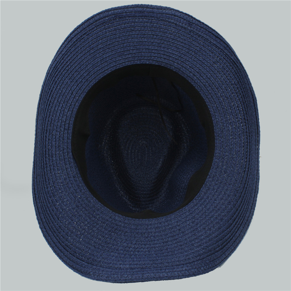 Kvindestøv vestlige cowboyhatte med rullet op bred kant til dame cowgirl jazz hat med kvast sombrero cap sommerstrand solhat
