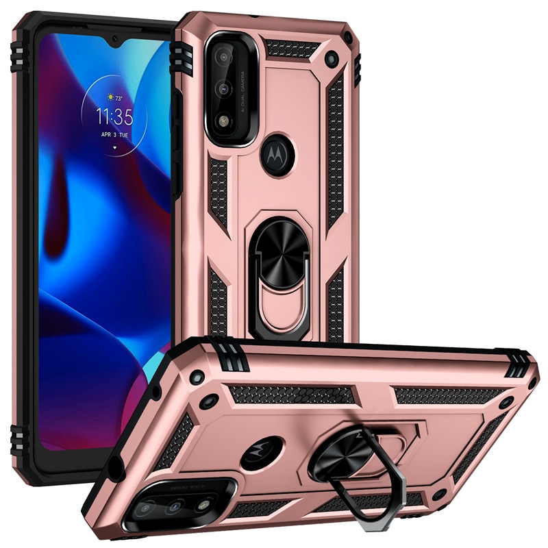 Per Motorola Moto G custodia pura armatura di lusso anello magnetico custodia per telefono per Moto G Cover posteriore con supporto per supporto puro