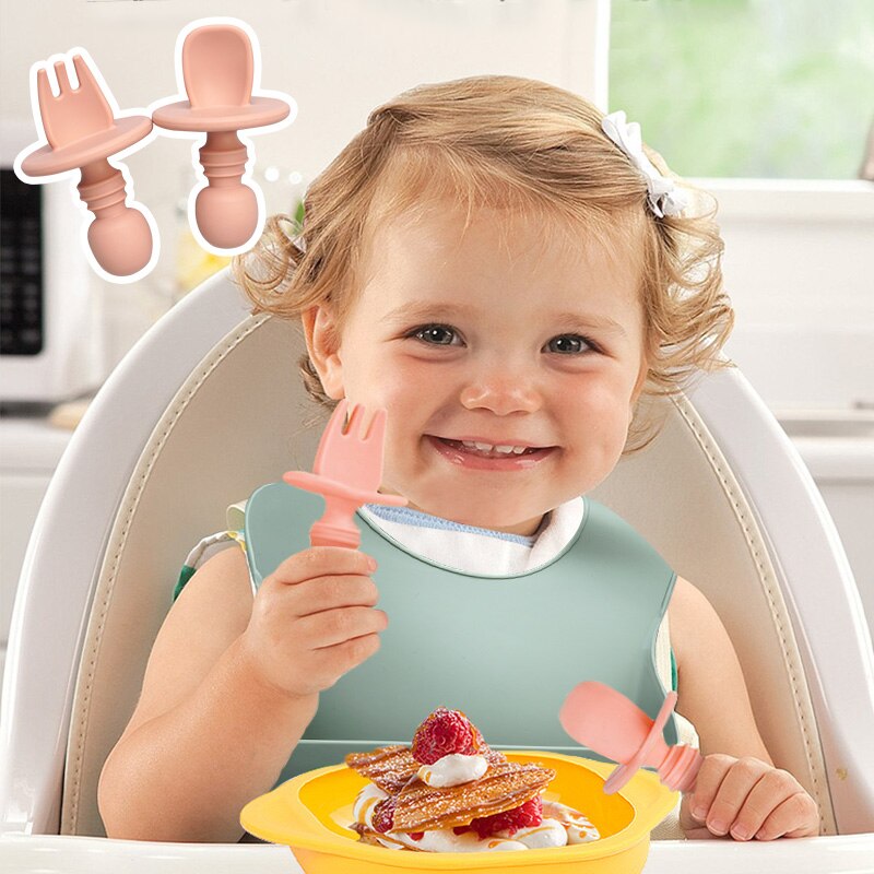 7Stck Baby Fütterung einstellen BPA FREI Lebensmittel Klasse Baby Silikon Gabel Löffel Gerichte Platte Schüssel Baby Fütterung Lieferungen freundlicher der Geschirr