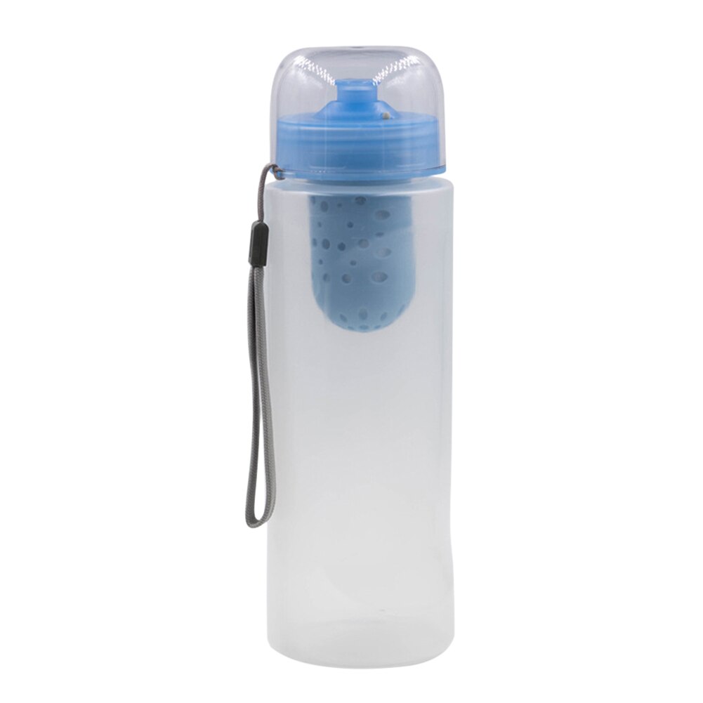 Taza de filtro de membrana de ultrafiltración, equipo portátil de gran capacidad para exteriores, senderismo, acampada, purificación de agua potable, 750ml: Transparent color
