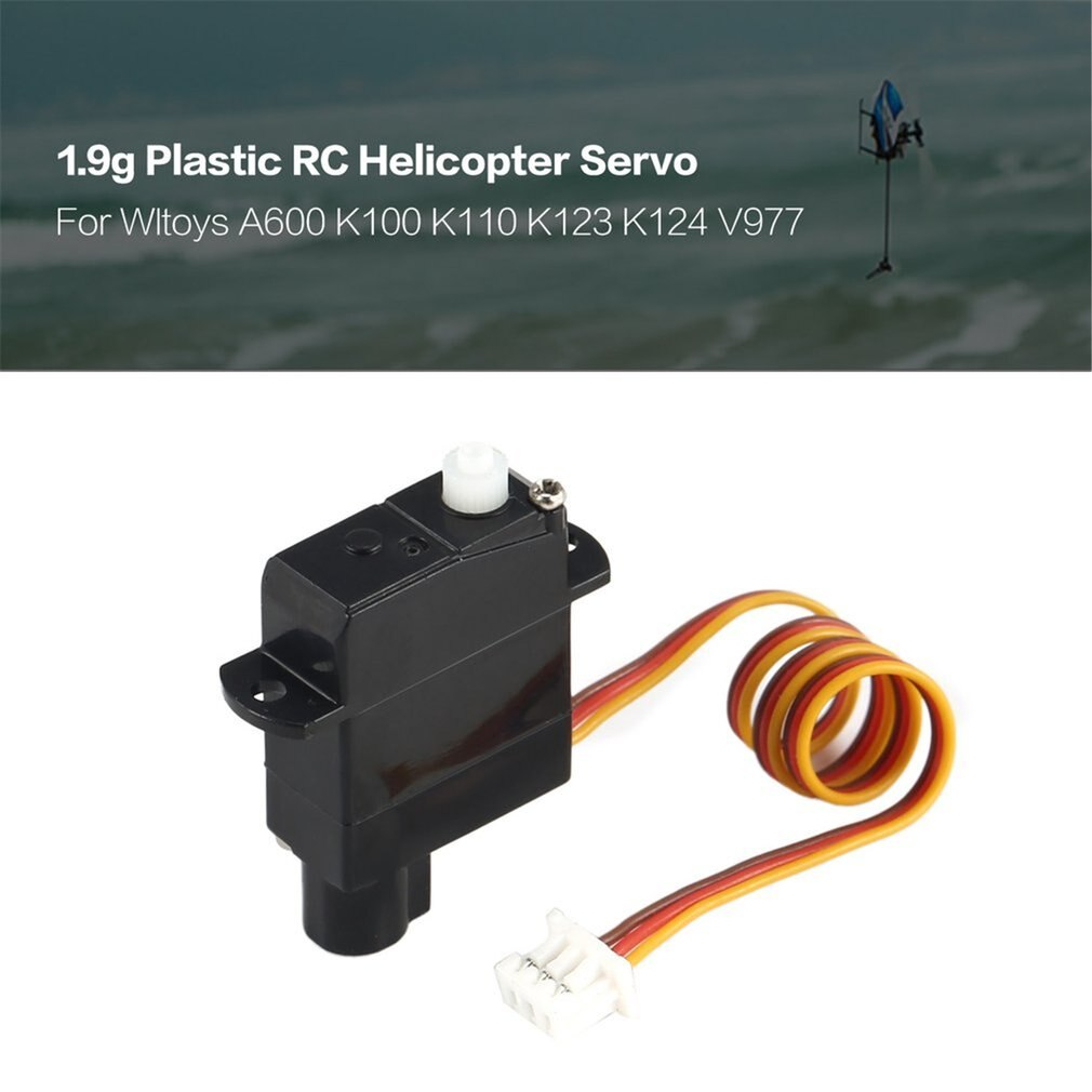 1.9G Plastic Servo Voor Wltoys Xk A600 K100 K110 K123 K124 V977 V966 Rc Helicopter Vliegtuig Deel Accessoires