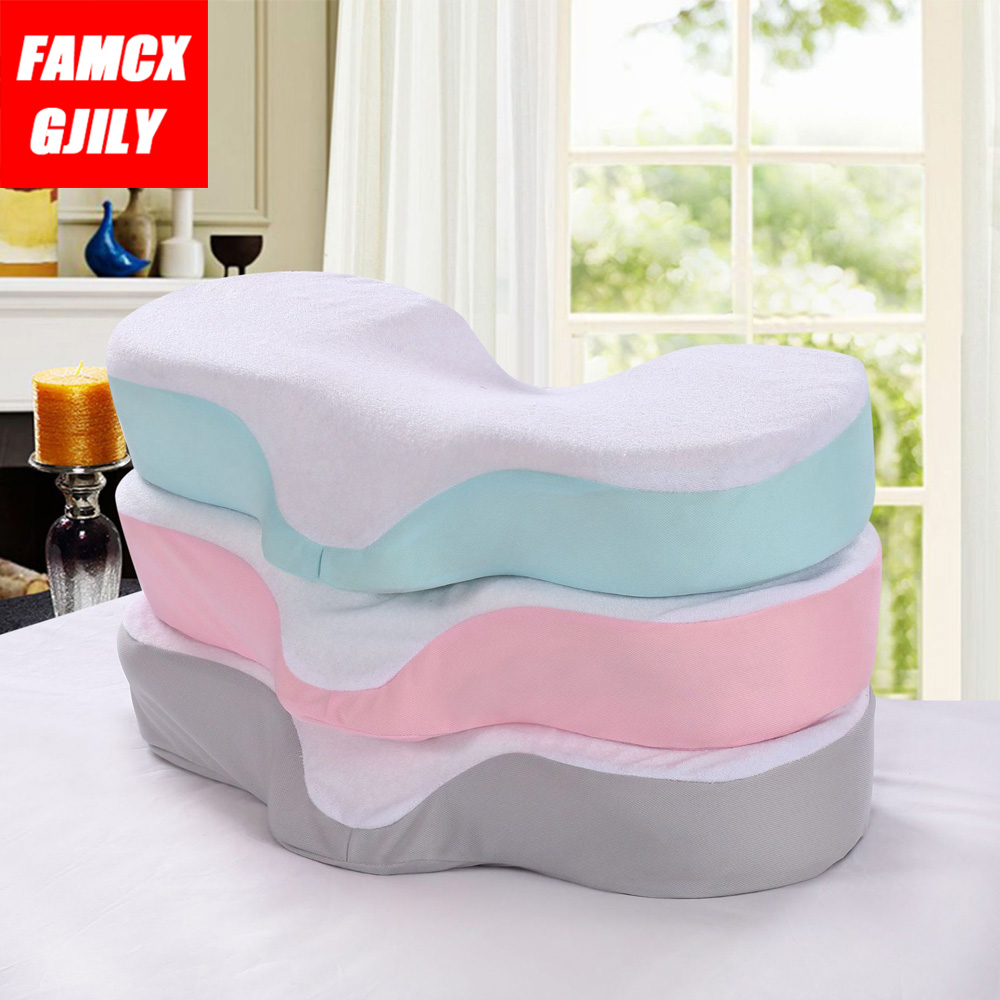 Memory Foam Anti Wrinkle Pillow Ergonomic Curve Improve Sleeping Pillows Perfect Concave Headrest Neck Support