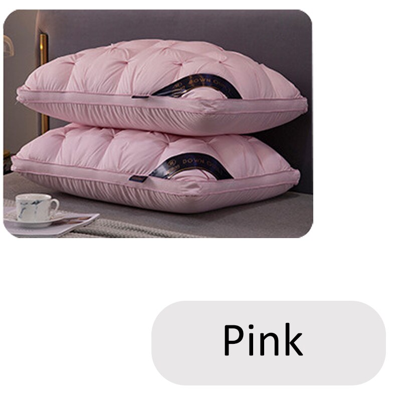 Große Kissen Kissen Hotel Fünf-stern Twisted Blume Kissen Einzel Kissen für Schlafzimmer für Schlaf 100% Baumwolle Abdeckung mit natürliche Fi: pink / 950g