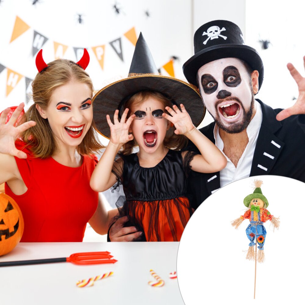 Cute Autumn Garden Scarecrow Lovely Scarecrow Decor Halloween Decoration Party Supplies Photography Props For Garden Home Yard