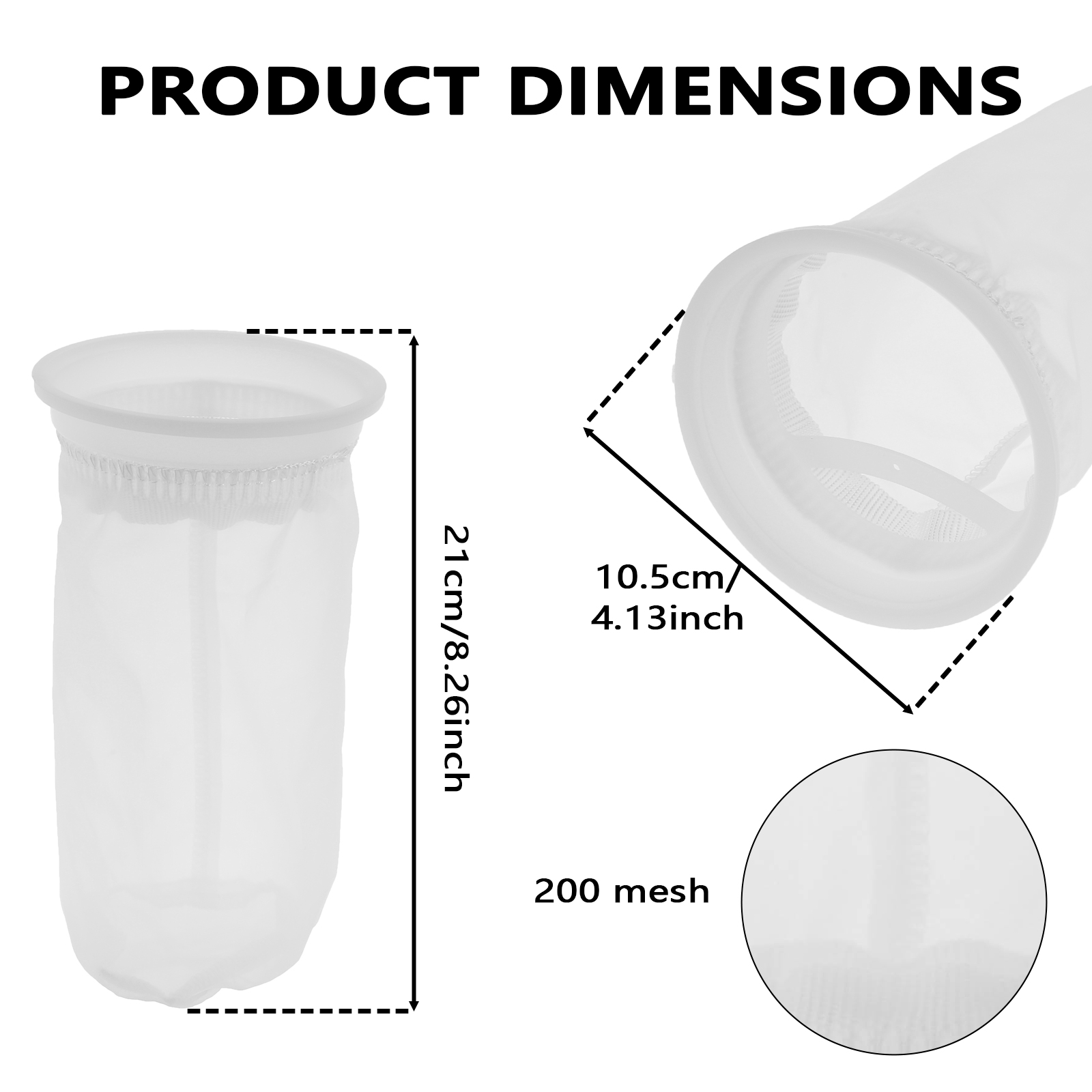 3 Stück ibc Nylon zum Entlüften Tonnen Fässer decken Filter beutel atmungsaktiven Regenwasser Filter Regen Regenwasser Panzer Aquarium