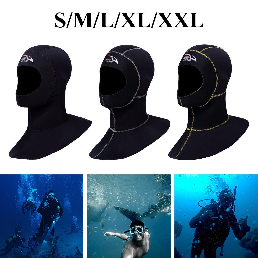 Wetsuit Scuba Hood Neoprene Dive Hood- 4 Sizes Diving Hat Cap Underwater Head