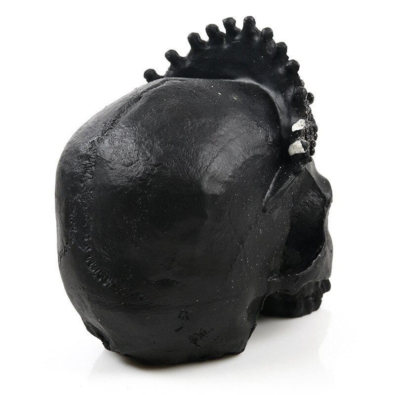 Moquerry Resin Simulation skull Crown King Human Skull Model Resin Skull Head Art Copy Home Bar Decoration Halloween