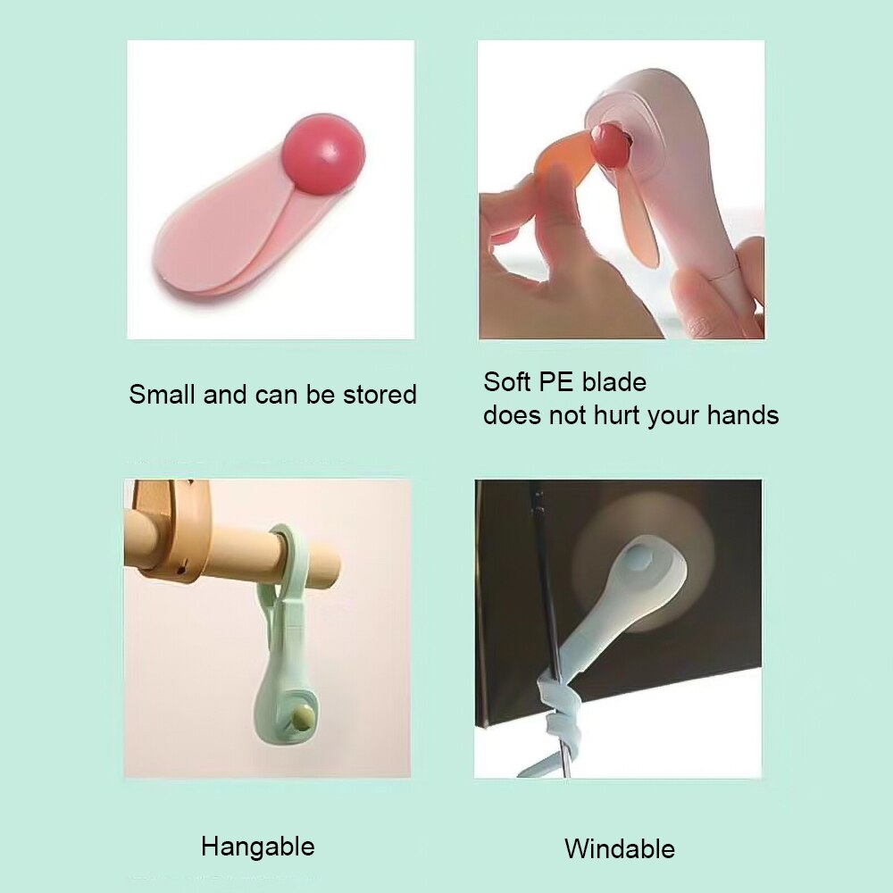 USB Mini Fold Fans Electric Portable Hold Small Fans Small Household Electrical Appliances Fan Desktop Electric Fan