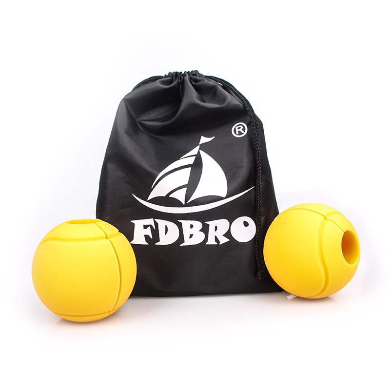 Fdbro 1 Paar Barbell Grips Halter Kettlebell Grip Dikke Bar Handgrepen Pull Up Gewichtheffen Ondersteuning Anti-Slip Bescherm Pad gratis: Ball Yellow
