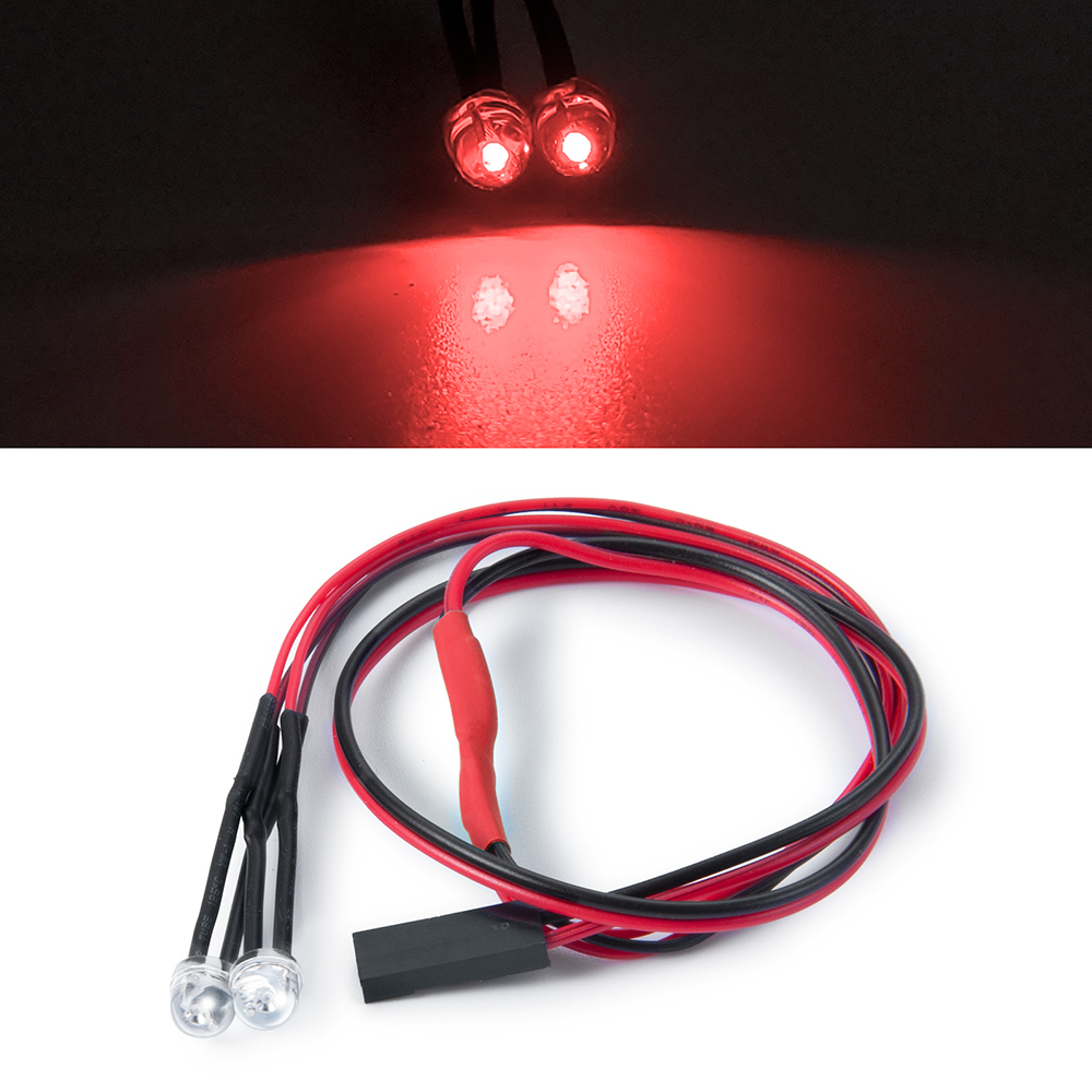 AXSPEED luces LED faros luz trasera foco nocturno para 1/10 1/18 1/24 Axial SCX10 SCX24 TRX4M TRX4 TRX6 Tamiya piezas de bricolaje