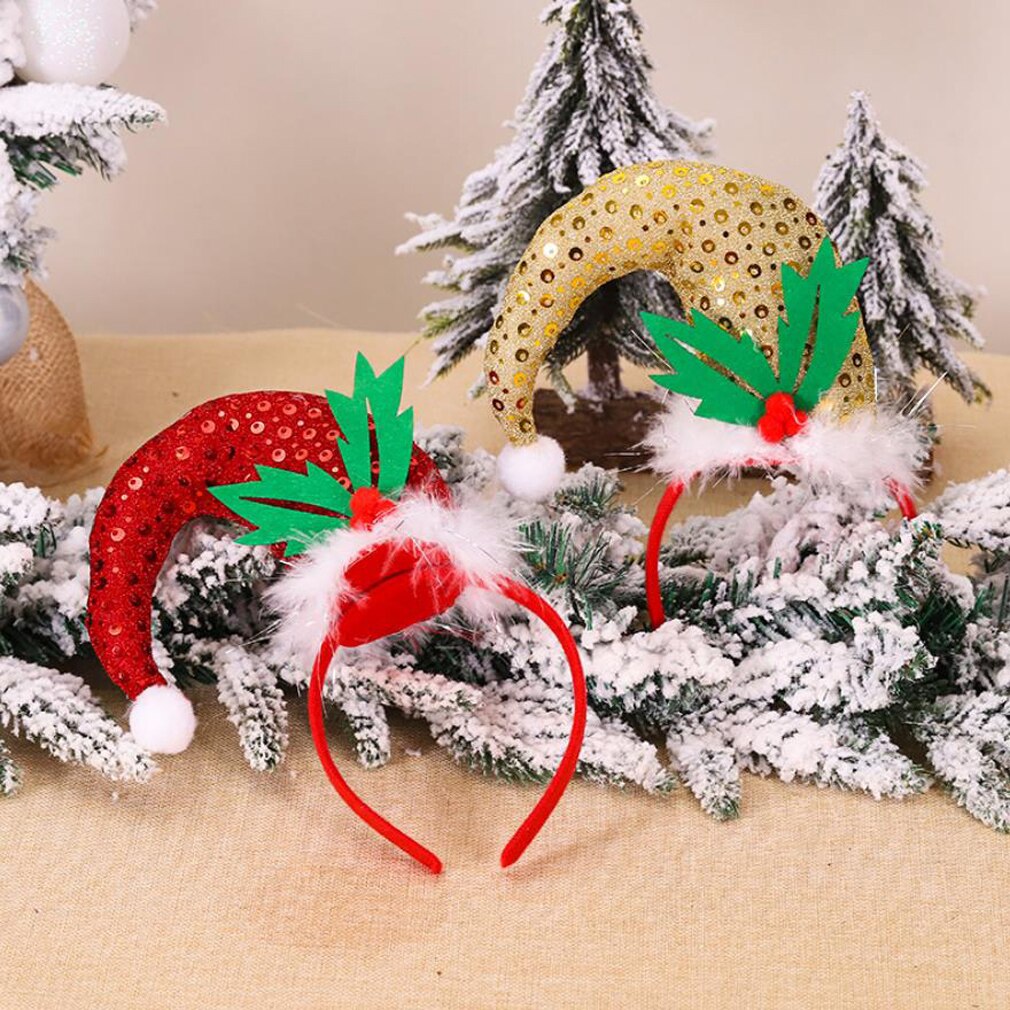 Lijst kerst haarband kerst schijf hoogtepunten gebogen hoed haarband kerst hoofddeksel