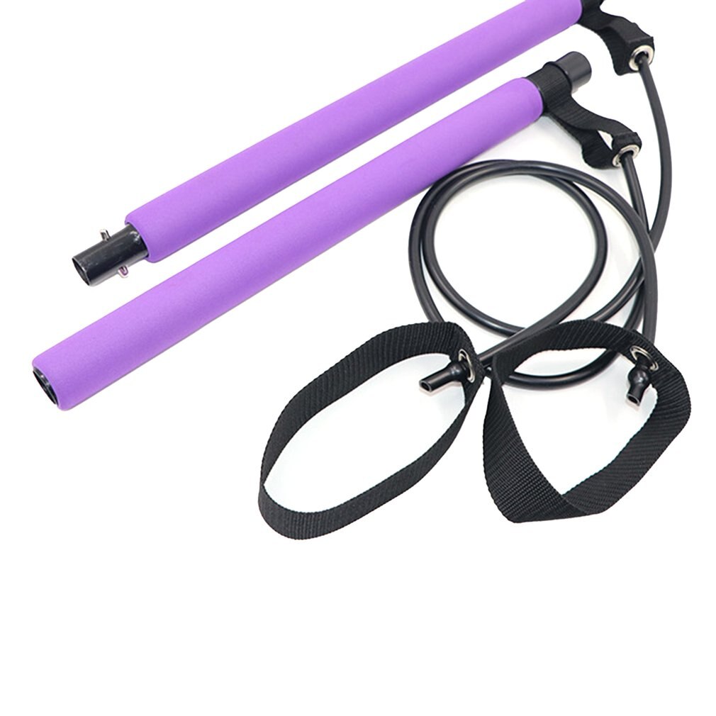 Pilates Fitness Stick ligero entrenador Pilates Bar Stick con banda de resistencia para gimnasio Home Fitness entrenamiento corporal