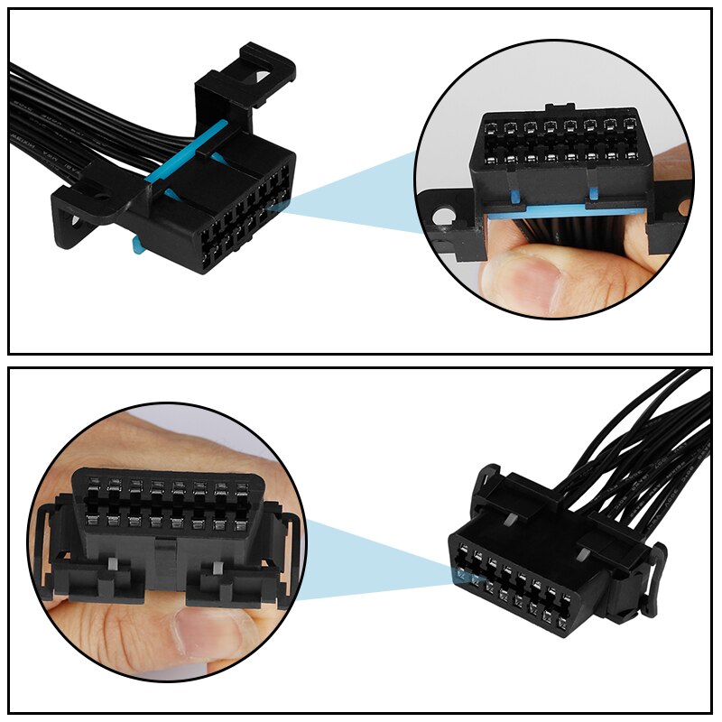Auto Diagnostische Socket OBD2 Vrouwelijke Connector Met 16 Pin Kabels 4 Soorten Obd Plug 16-Pin Interface Connectors Voor zelf Vergadering