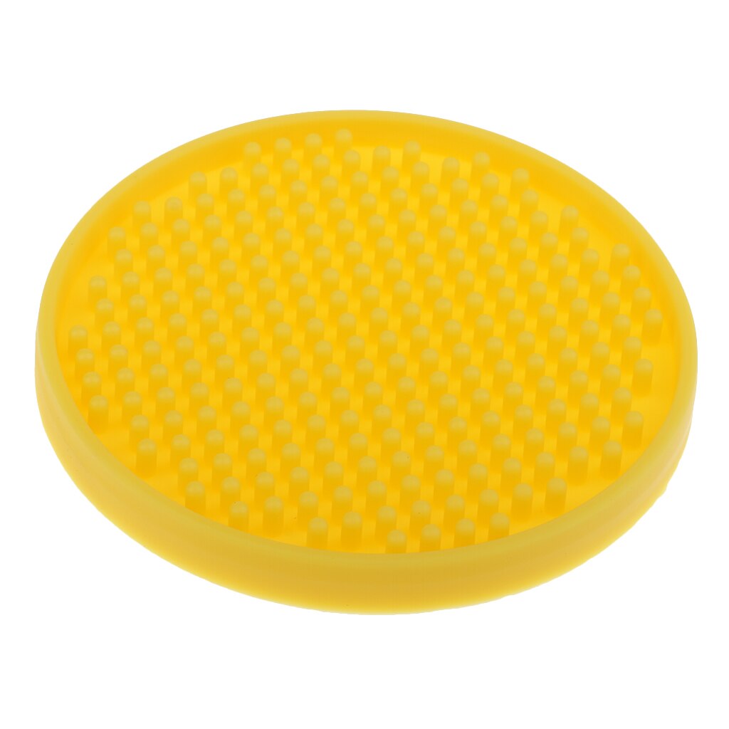 Ronde Onderzetters Zachte Siliconen Bekerhouder Mat Servies Placemat: YELLOW