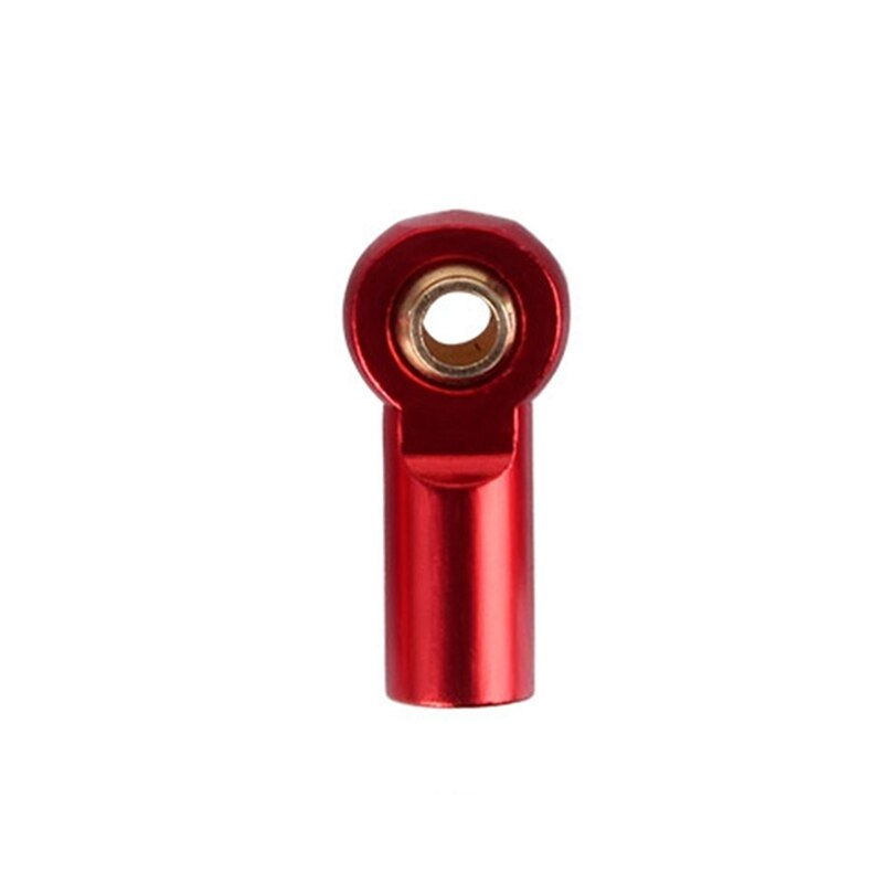 10Pcs M3 Ball Joint Link Bar Rod Seals Ball Head Tie Rod End For 1/10 Rc Truck Car Truck Buggy Red