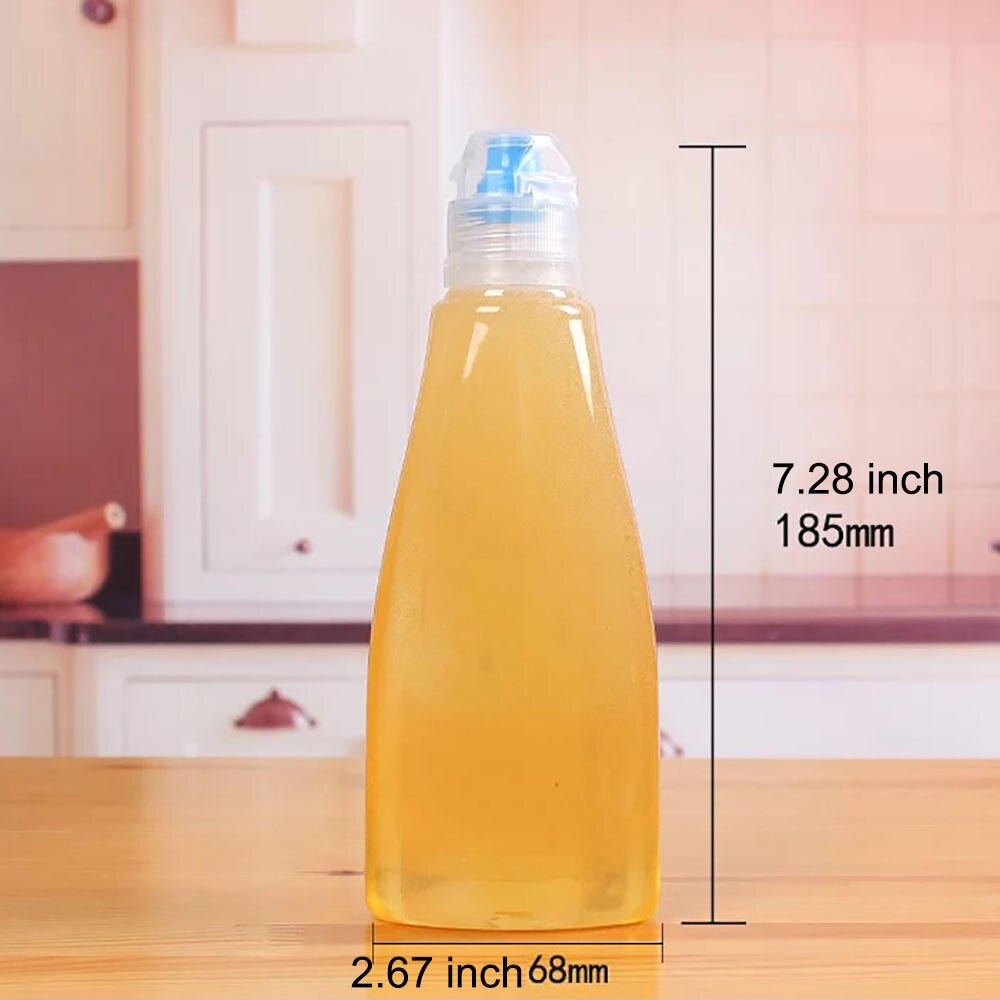 Squeeze Honey Bottles Reusable Plastic Honey Jars with Cap Salad Dressings Containers Travel Pinic Work Condiments Dispenser: blue