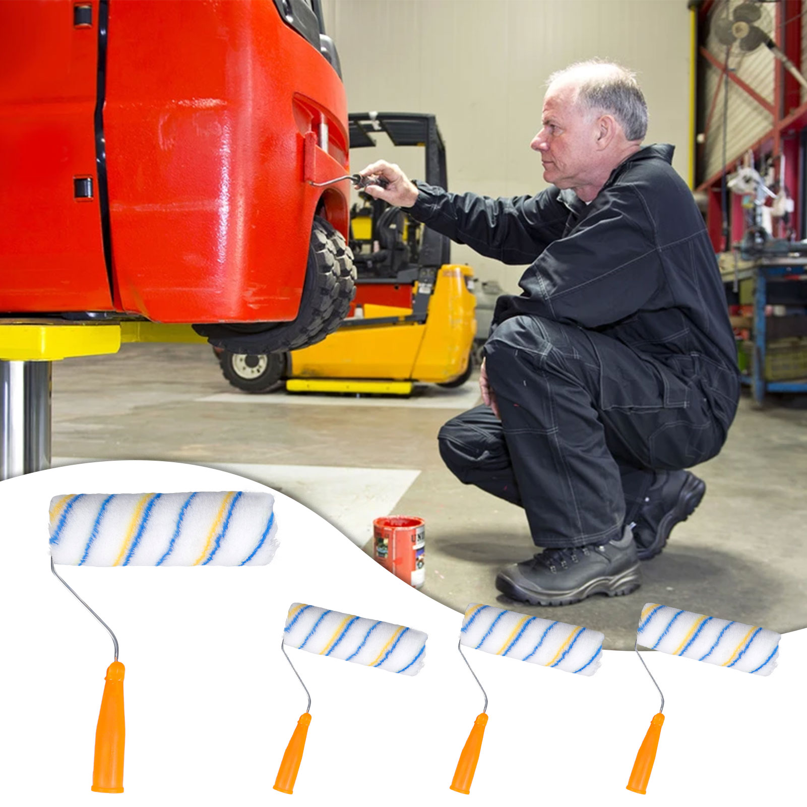 Clean Cut Proffesional Paint Roller Paint Edger with Brush Tool Multifunctional for Home Room Wall Ceilings painting tool