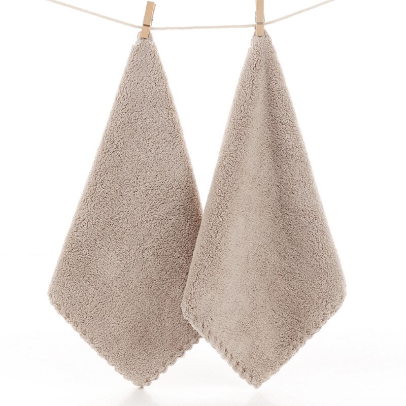 2 Stuks Zakdoek Baby Gezicht Hand Baden Handdoek Baby Gezicht Handdoek Veeg Doek 54DA: Coffee