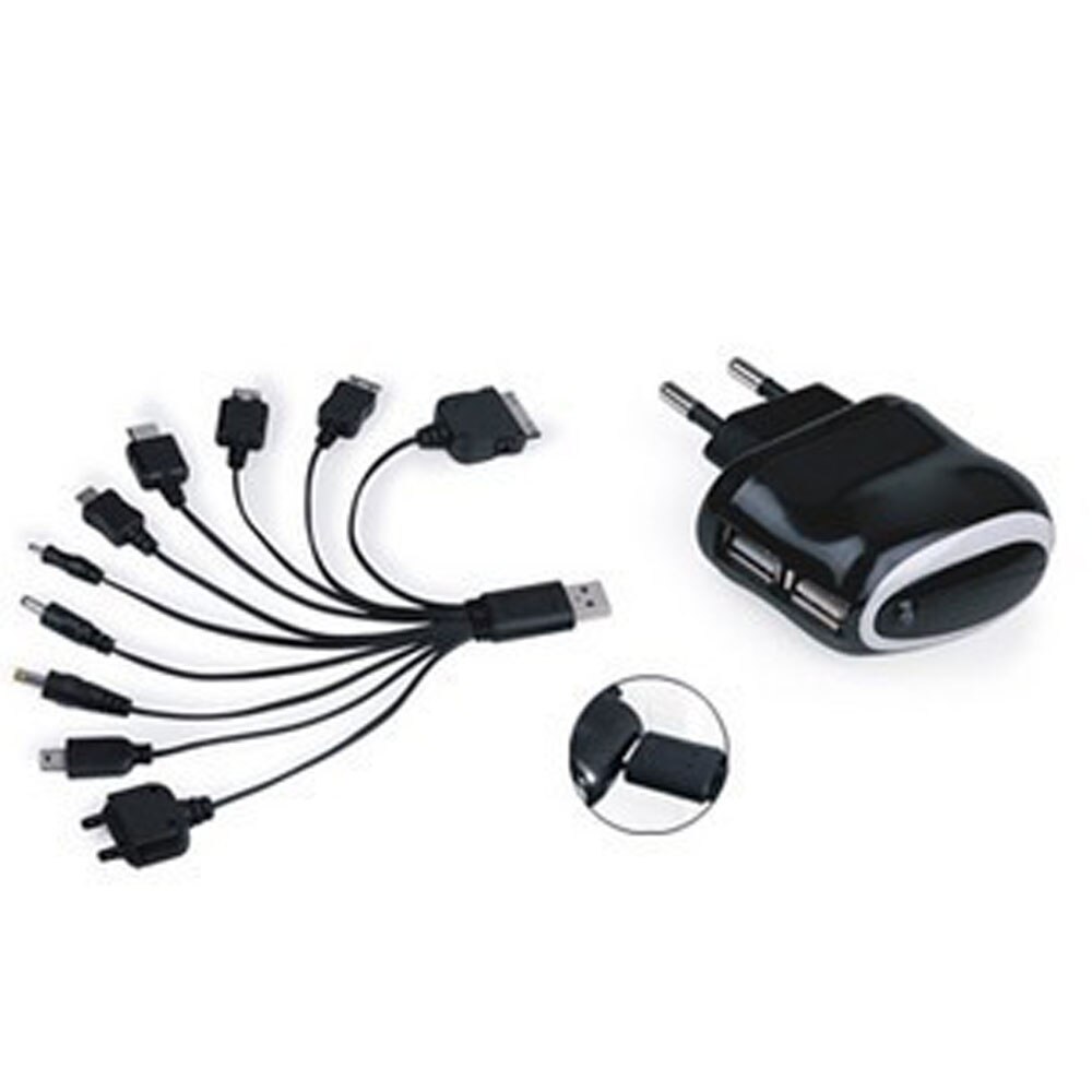 10 In 1 Multifunctionele Oplader Usb Kabels Voor Ipod Motorola Nokia Samsung Lg Sony Ericsson Consument Usb-kabel Data Kabels