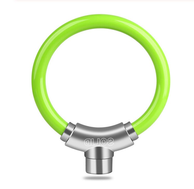 Mini Locks Chains And Locks 2 buttons Portable Zinc Alloy Mountain Bike Ring Lock Anti-theft Lock Bicycle Road Bike Safety lock: Green