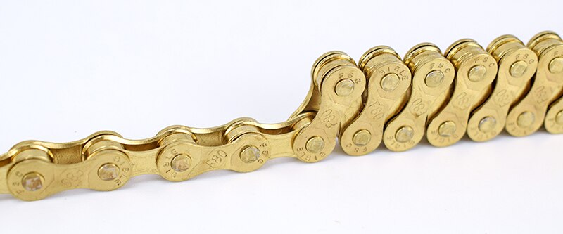 F80 Bicycle Chain Gold 8 Speed 116L Bike Chain 24 Speed Solid Paltes Mountain Road Bike Chains 8S Ultralight 309g Boxed