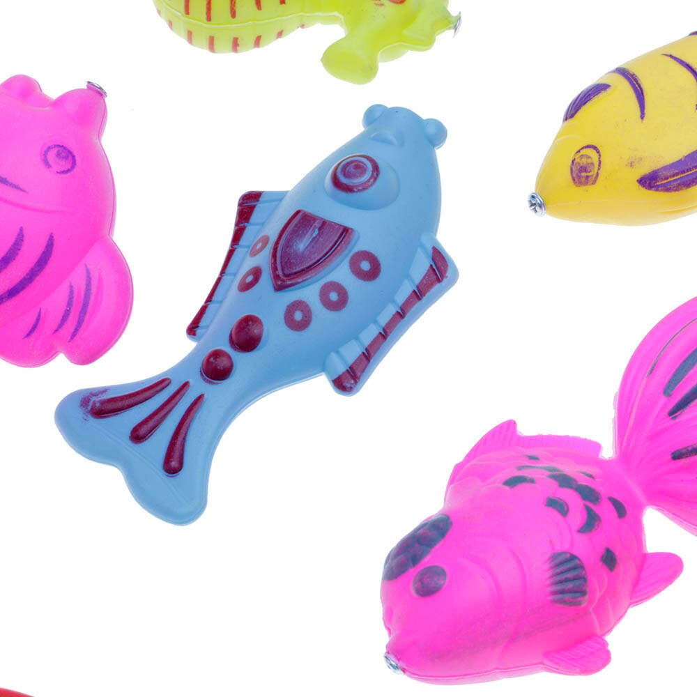 Magnetic Floating Fish 1pc Plastic Fishing Toy Funny For Kid 6-9 CM Train Baby Hands and Eyes Coordination Ability