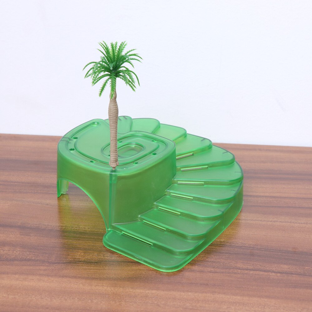 1pc Bask Platform Realistic Simulation Lifelike Lightweight Durable Basking Platform Climbing Ramp for Aquarium Tank Landscaping