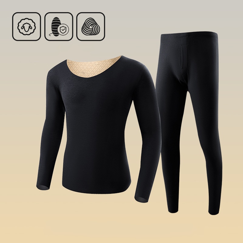 Uomo Donna Abbigliamento invernale Intimo termico Mutande lunghe Set slim senza cuciture Camicia + Pantaloni Set Set termico da donna Intimo invernale da uomo: XXL / Black