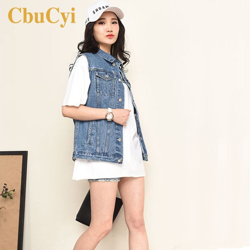 Frauen Westen Plus Größe 6XL ärmellos Denim Weste Jacke Übergroßen Gewaschen Jahrgang Jeans Mantel Damen Westen Winter Oberbekleidung Mantel