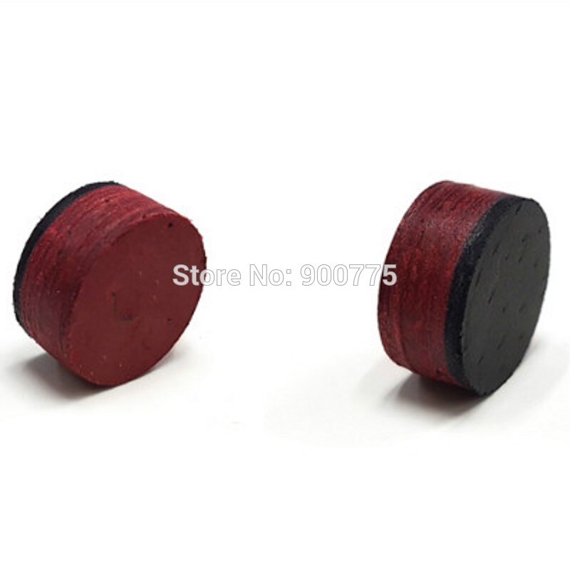 Cue Tip Medium Pool Cue Tips (14mm) 6-Layer Leather Red Tips Billiard Rod Accessories Made In Taiwan