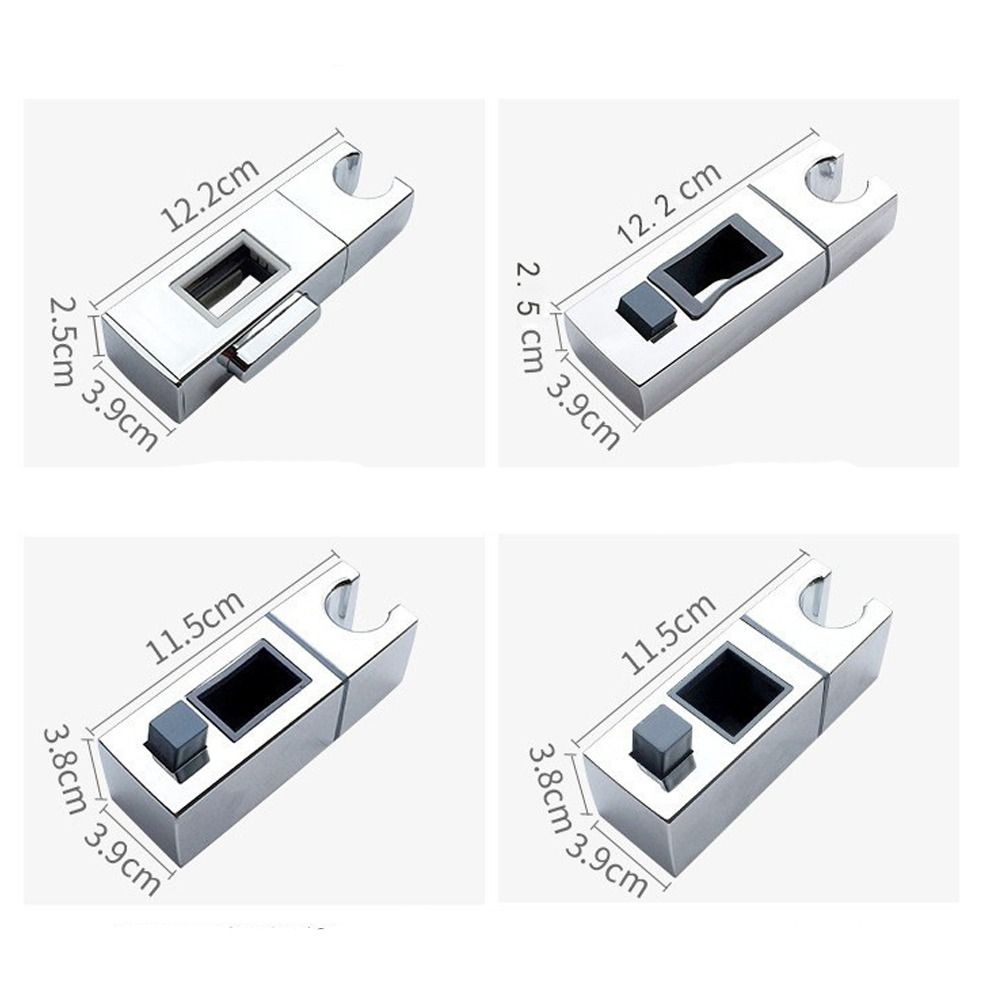 Vierkante Douchekop Houder Verstelbare Draaibare Universele Badkamer Glijbaan Plank Sproeier Vaste Basis Hardware Accessoires