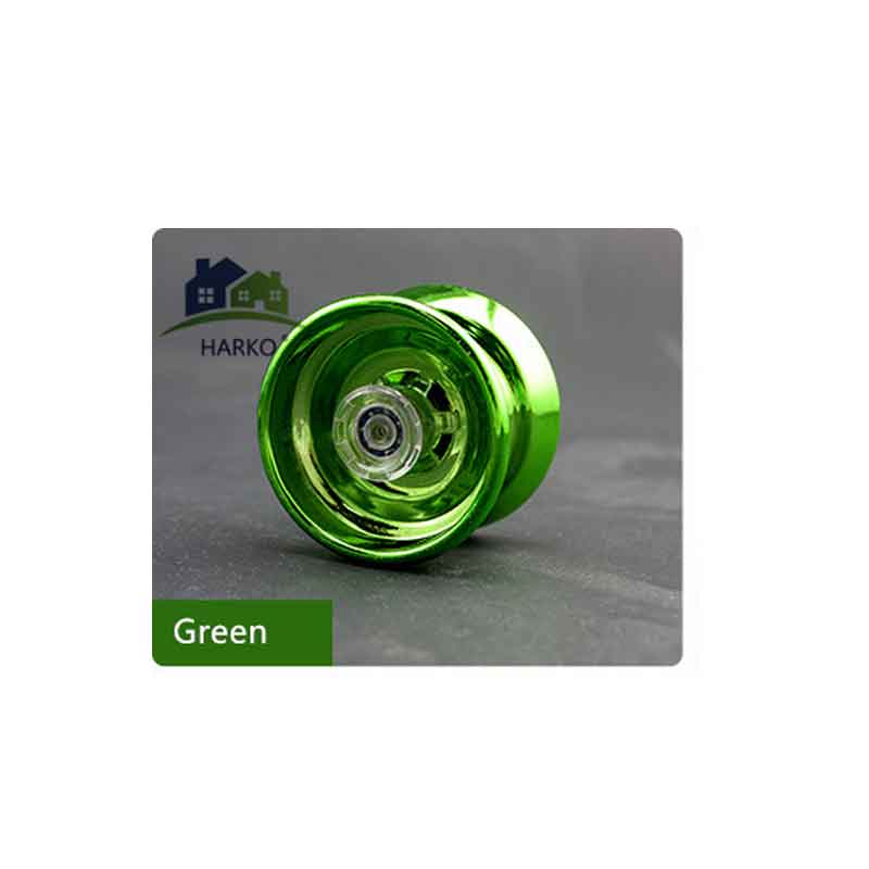 4 Kleuren Magic Yoyo Responsieve High-Speed Aluminium Legering Jojo Cnc Draaibank Met Spinning String Voor Jongens meisjes Kinderen Kids: GREEN