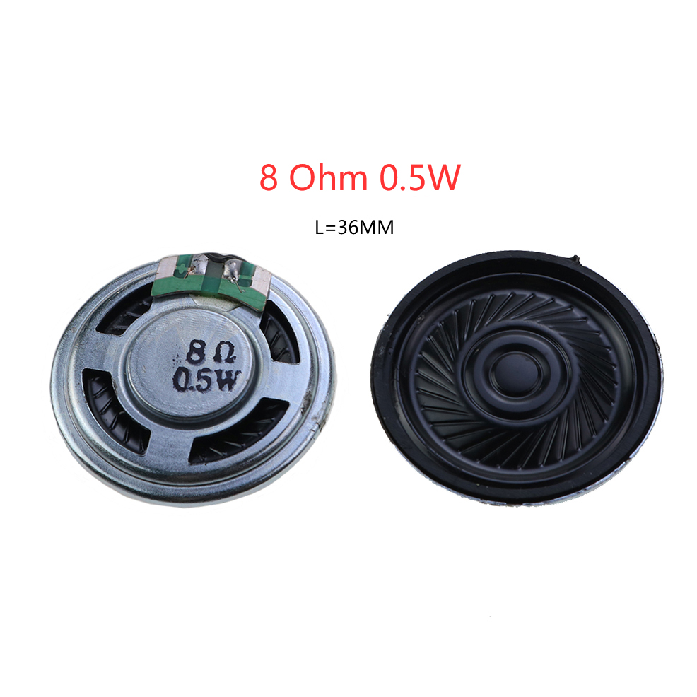 JCD 1 pz 8 ohm / 8R mini altoparlante 0.5w 1W 2W 3W 50mm 57mm 66mm 77mm diametro altoparlante altoparlante: marrone