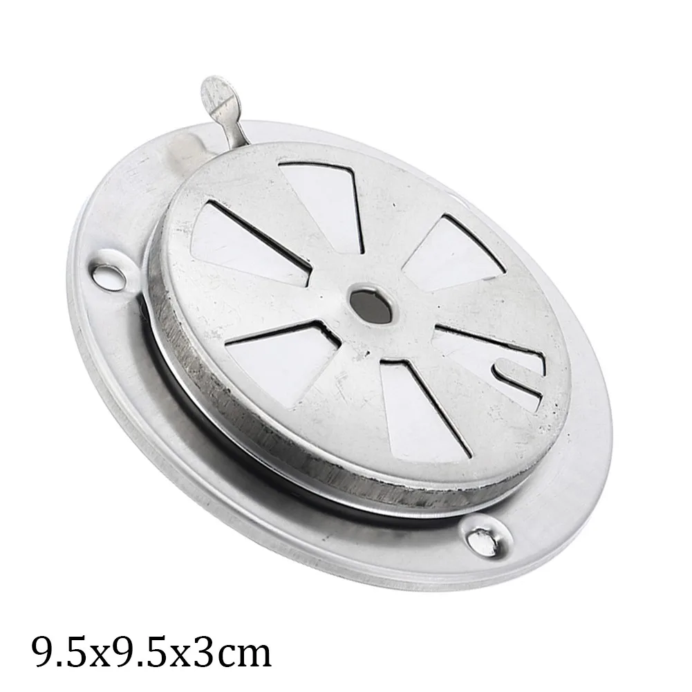 1 st BBQ Grill Uitlaat Rvs Kachel Ontluchter Demper Oven Air Regelklep Uitlaat Ronde Cover 9.5x9.5x3 cm: Default Title