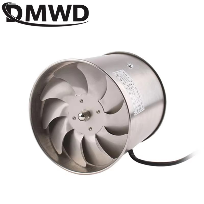 4/6 inch afzuigventilator roestvrij staal booster 6 ''toilet keuken hangende muur raam kanaalventilator luchtventilator afzuigventilator 45W