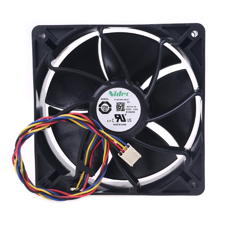 6000RPM 120mm 12cm PWM velocidad CFM ventilador refrigeración ordenador W12E12BS11B5-57 para 12V 1.65A 4 cables 4