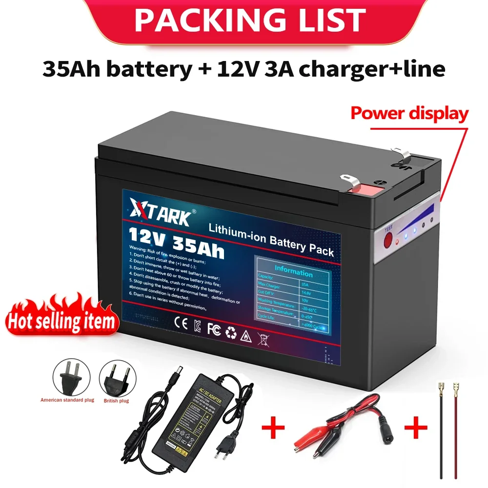 2024 verbesserte Lifepo4 Lithium-Batterie 12V 120ah tragbare wiederauf ladbare Batterie eingebaute Power Display Port Aufladung: Gold