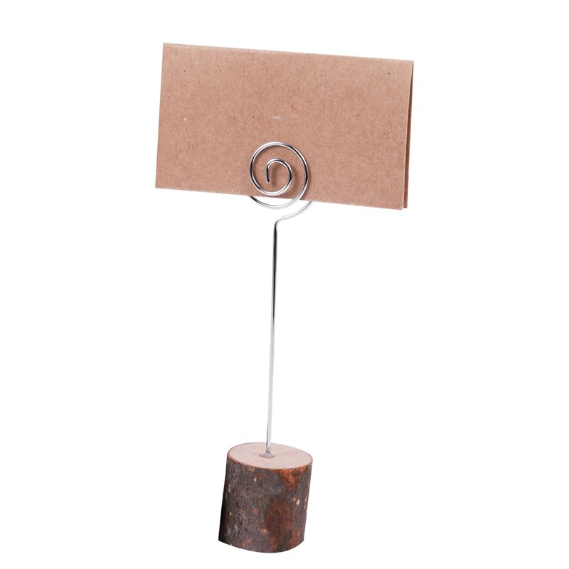 Css 30Pcs Tafel Naam Card Stand Houder Met 35Pcs Kraft Plaats Kaarten Bulk Voor Bruiloft Of Home Party tafel Nummer Teken, rustieke Tab